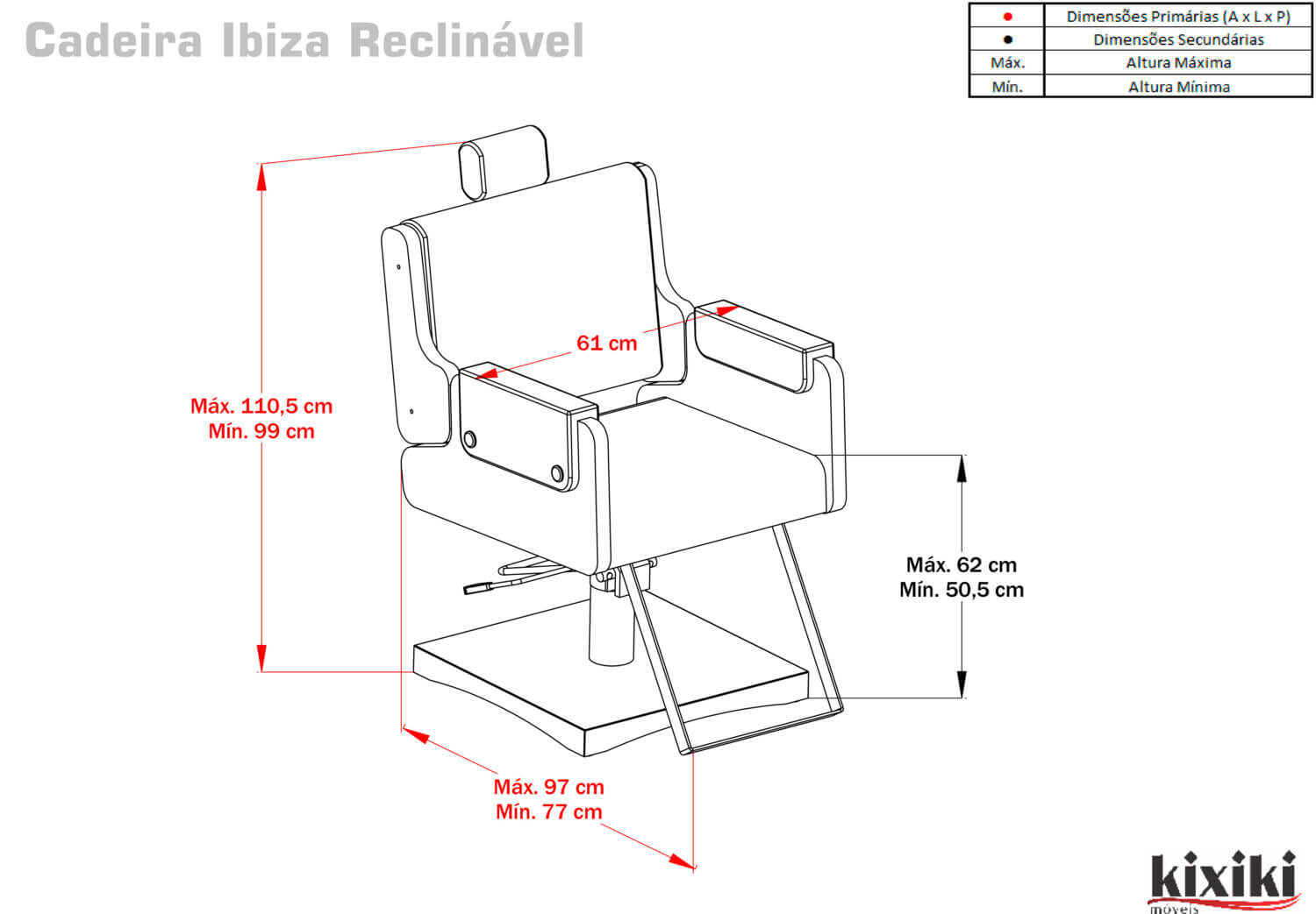 Cadeira Ibiza Reclinavel e1690313271472