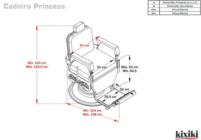 Cadeira Princess Desenho Tecnico 1