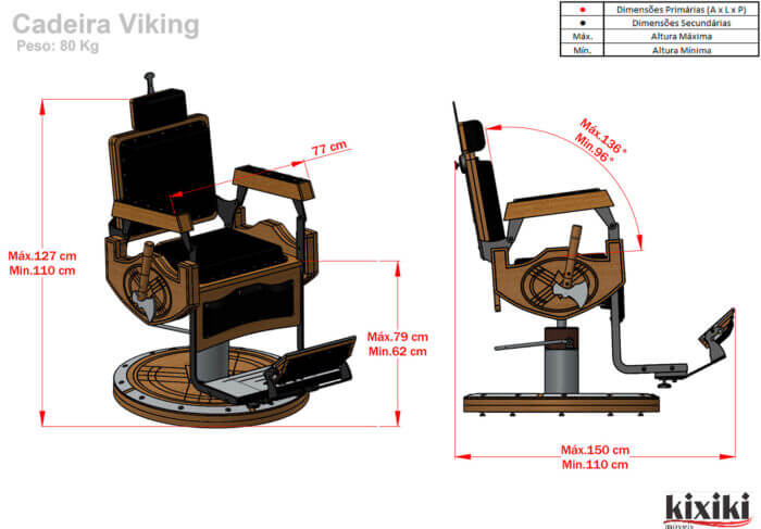 Cadeira Viking Desenho Tecnico 1