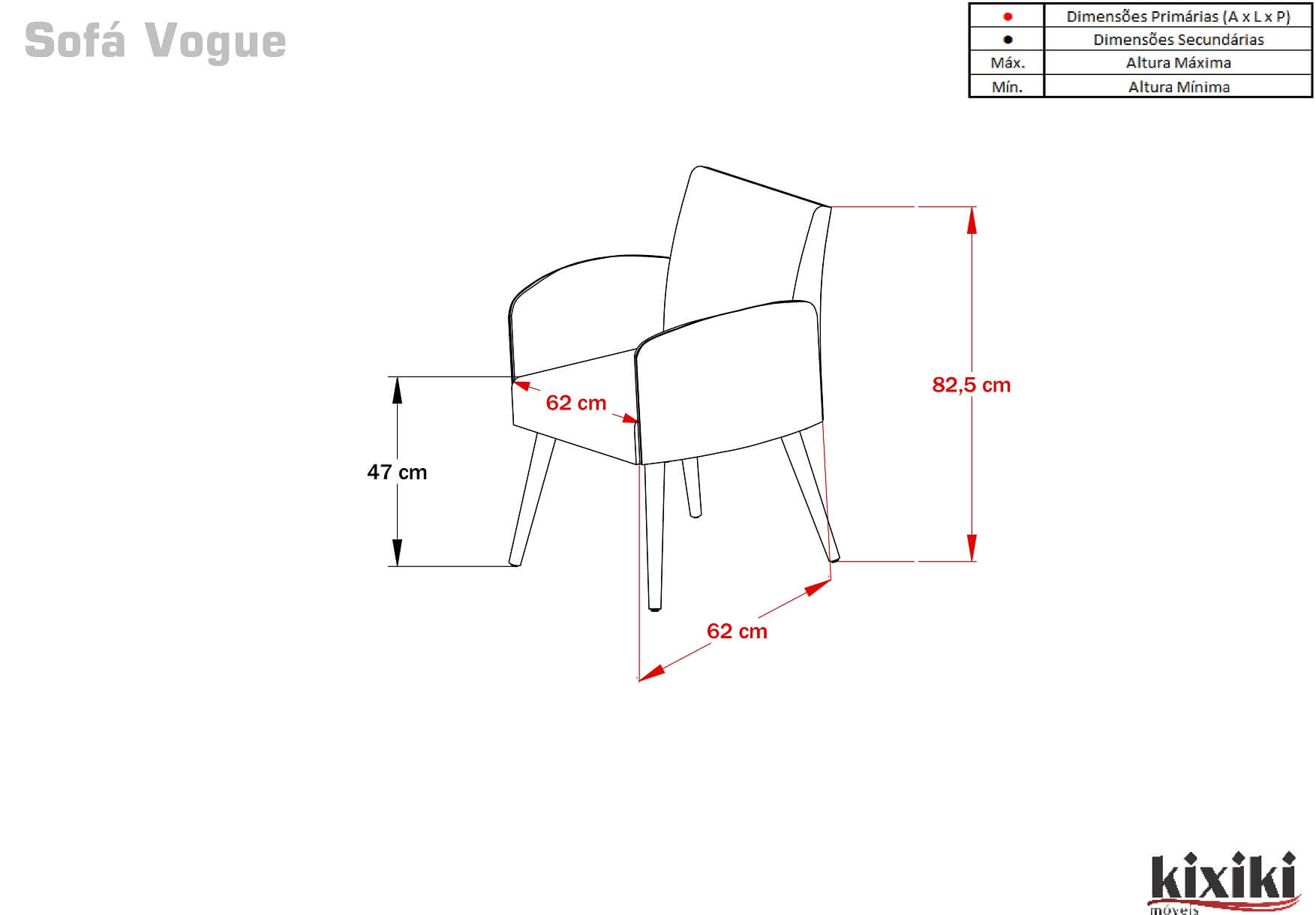 Desenho Tecnico Sofa Vogue