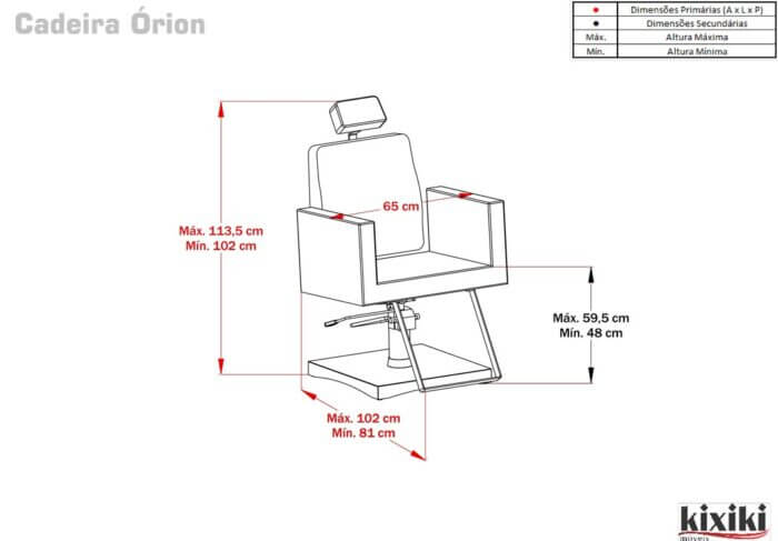 Desenho tecnico Cadeira Orion 1