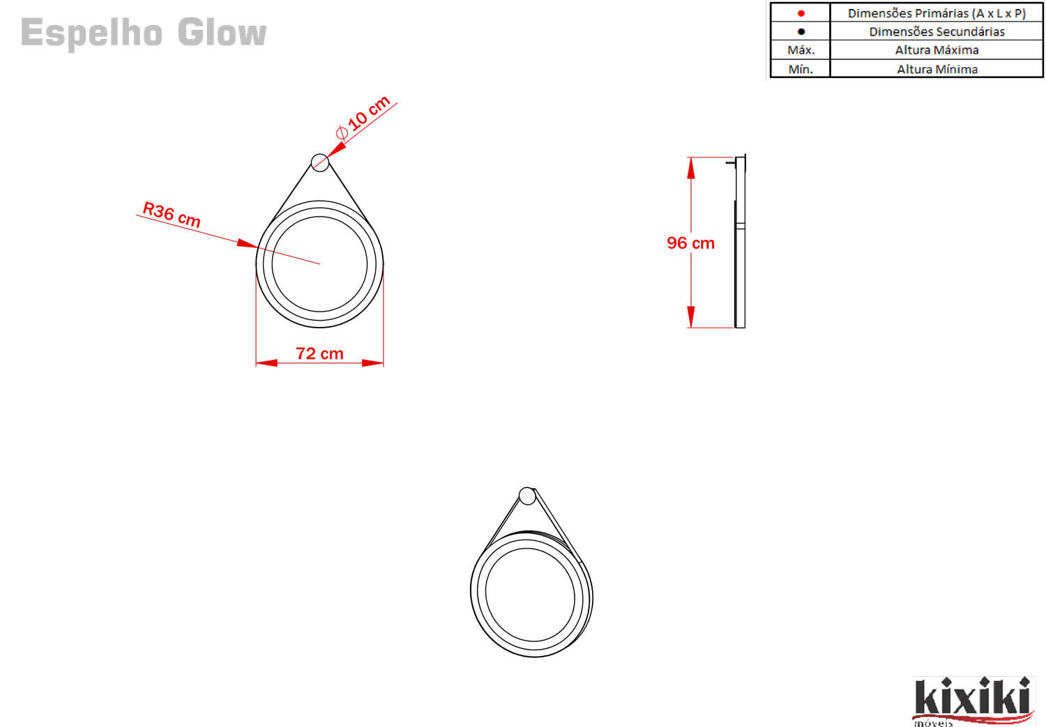 ESPELHO GLOW SUSPENSO