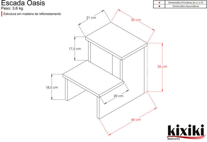 Escada Oasis Desenho tecnico