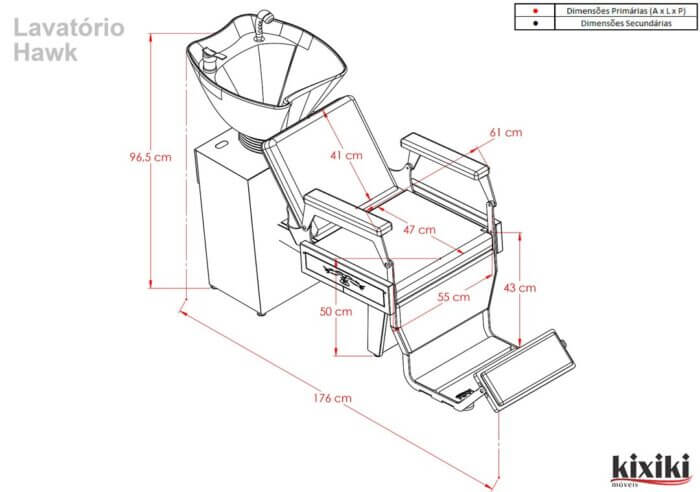 Lavatorio Hawk Desenho tecnico 1