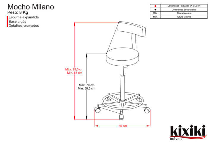 Mocho Milano Desenho tecnico 1